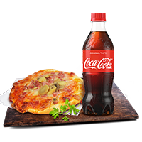 Immagine Pizzetta Capricciosa & Coca-Cola 45cl