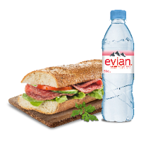 Image Sandwich Baguette & Evian 50cl